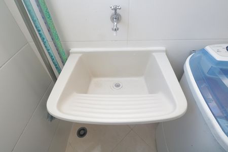 Área de Serviço de apartamento à venda com 2 quartos, 54m² em Vila Guiomar, Santo André
