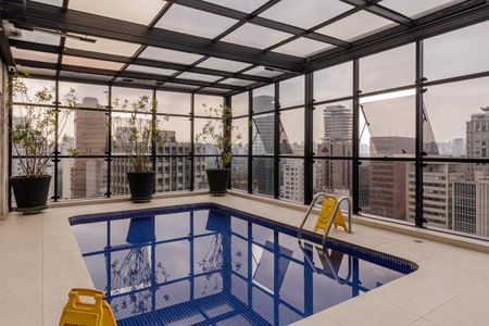 Área comum - Piscina de kitnet/studio à venda com 1 quarto, 42m² em Itaim Bibi, São Paulo