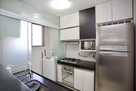 Cozinha e Área de Serviço de apartamento para alugar com 2 quartos, 52m² em Bernardo Monteiro, Contagem