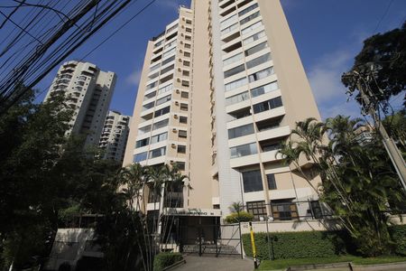 Fachada do Prédio de apartamento para alugar com 1 quarto, 37m² em Paraíso do Morumbi, São Paulo