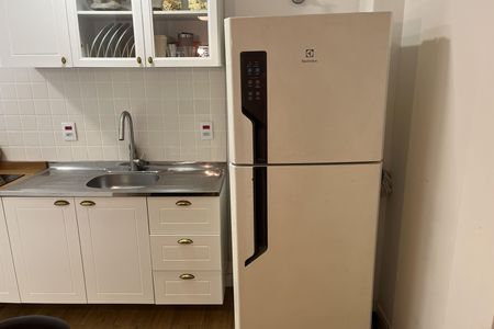 Cozinha e Área de Serviço de kitnet/studio para alugar com 1 quarto, 28m² em José Menino, Santos