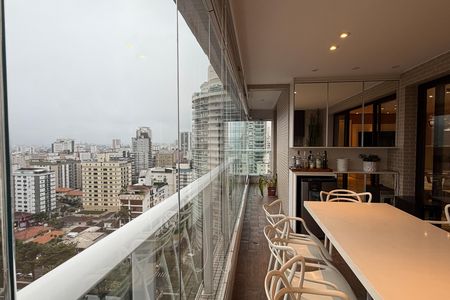 Varanda da Sala e Suíte 1 de apartamento para alugar com 3 quartos, 148m² em Gonzaga, Santos