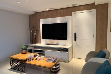 Sala de apartamento para alugar com 3 quartos, 148m² em Gonzaga, Santos