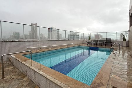 Área comum - Piscina de apartamento para alugar com 3 quartos, 148m² em Gonzaga, Santos