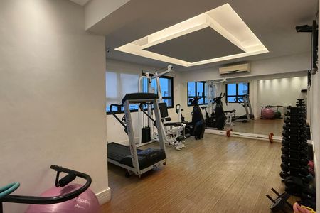 Área comum - Academia de apartamento para alugar com 3 quartos, 148m² em Gonzaga, Santos