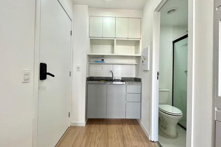 Cozinha de kitnet/studio para alugar com 1 quarto, 20m² em Vila Clementino, São Paulo