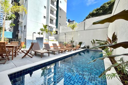 Área comum - Piscina de kitnet/studio para alugar com 1 quarto, 20m² em Vila Clementino, São Paulo