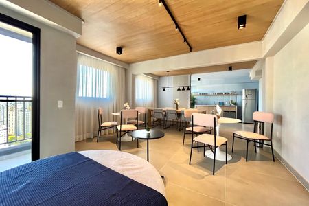 Studio para alugar com 20m², 1 quarto e sem vaga Studio para alugar com 20m², 1 quarto e sem vagaÁrea comum - Salão de festas