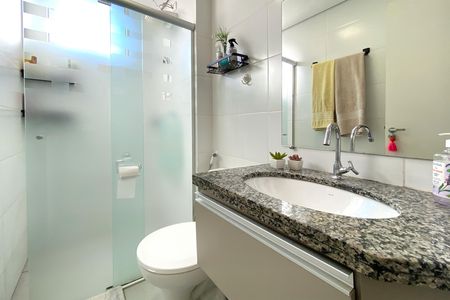 Banheiro de apartamento à venda com 2 quartos, 47m² em Salgado Filho, Belo Horizonte