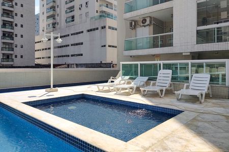 Área comum - Piscina de apartamento para alugar com 1 quarto, 45m² em Boqueirão, Praia Grande