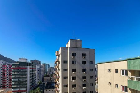 Vista da Sacada de apartamento para alugar com 1 quarto, 45m² em Boqueirão, Praia Grande