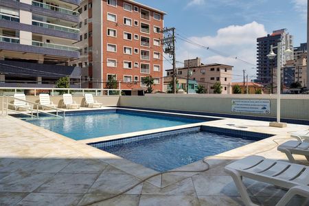 Área comum - Piscina de apartamento para alugar com 1 quarto, 45m² em Boqueirão, Praia Grande