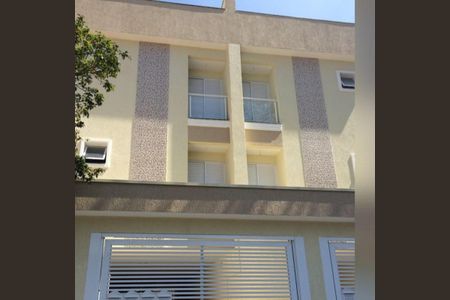Fachada de casa de condomínio à venda com 2 quartos, 56m² em Jardim Santo Alberto, Santo André