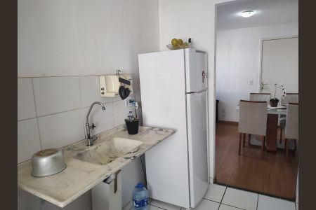 Cozinha de apartamento para alugar com 2 quartos, 42m² em Residencial Cosmos, Campinas