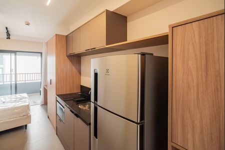 Cozinha de kitnet/studio para alugar com 1 quarto, 27m² em Vila Clementino, São Paulo