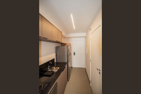 Cozinha de kitnet/studio para alugar com 1 quarto, 27m² em Vila Clementino, São Paulo