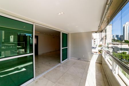 Varanda da Sala de apartamento para alugar com 4 quartos, 160m² em Lourdes, Belo Horizonte