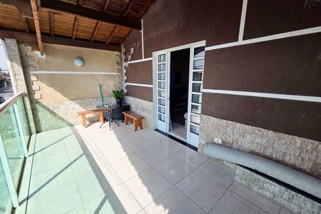 Varanda de casa de condomínio para alugar com 3 quartos, 143m² em Jardim Aloha, Praia Grande