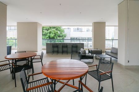 Studio para alugar com 25m², 1 quarto e sem vaga Studio para alugar com 25m², 1 quarto e sem vagaÁrea comum - Churrasqueira