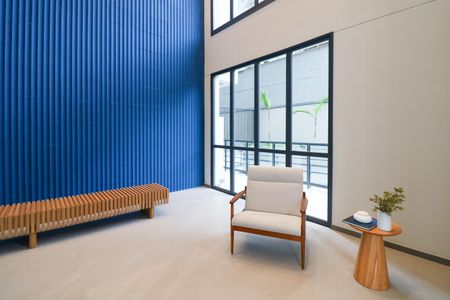 Studio para alugar com 25m², 1 quarto e sem vaga Studio para alugar com 25m², 1 quarto e sem vagaHall social