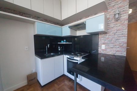 Cozinha de kitnet/studio para alugar com 1 quarto, 20m² em Funcionários, Belo Horizonte
