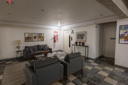 Área Comum - Hall Social de apartamento para alugar com 1 quarto, 58m² em Botafogo, Campinas
