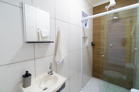 Banheiro de kitnet/studio para alugar com 1 quarto, 36m² em Jardim Jabaquara, São Paulo