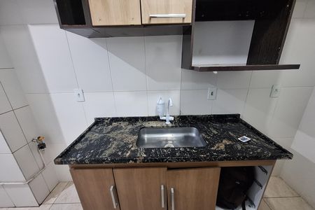 Cozinha de apartamento à venda com 2 quartos, 64m² em Vila Lutécia, Santo André