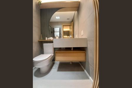 Banheiro de kitnet/studio para alugar com 1 quarto, 24m² em Consolação, São Paulo