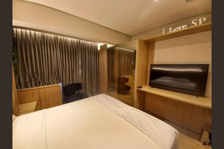 Quarto  de kitnet/studio para alugar com 1 quarto, 24m² em Consolação, São Paulo