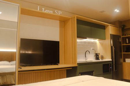 Quarto  de kitnet/studio para alugar com 1 quarto, 24m² em Consolação, São Paulo