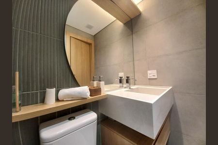 Banheiro de kitnet/studio para alugar com 1 quarto, 24m² em Consolação, São Paulo