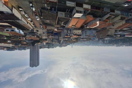 Vista da Sala de apartamento à venda com 2 quartos, 50m² em Vila Lutécia, Santo André