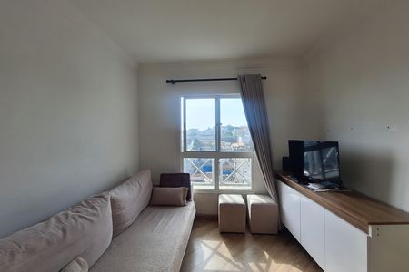 Sala de apartamento à venda com 2 quartos, 50m² em Vila Lutécia, Santo André