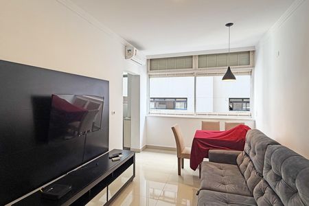 Sala de apartamento para alugar com 1 quarto, 54m² em Boqueirão, Santos