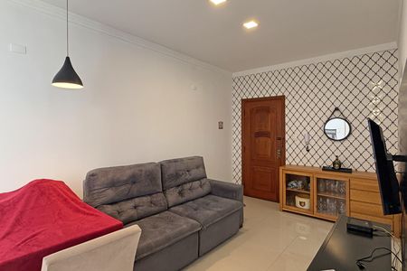 Sala de apartamento para alugar com 1 quarto, 54m² em Boqueirão, Santos