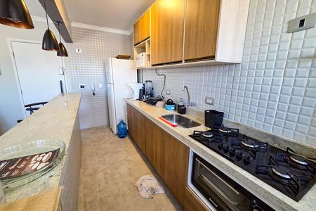 Cozinha de apartamento para alugar com 1 quarto, 38m² em Cidade Ocian, Praia Grande