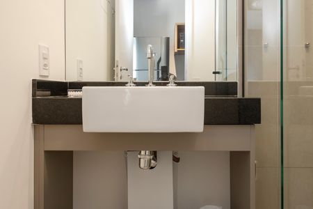 Studio para alugar com 17m², 1 quarto e sem vaga Studio para alugar com 17m², 1 quarto e sem vagaBanheiro