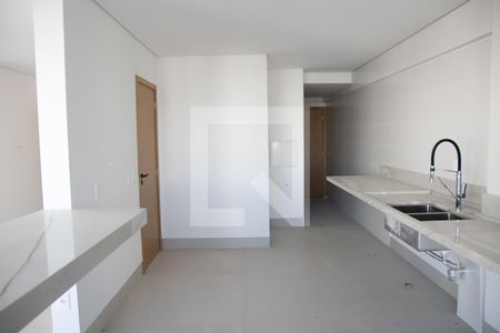 Sala e Cozinha de apartamento para alugar com 1 quarto, 63m² em Setor Marista, Goiânia