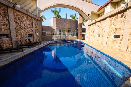 Área comum - Piscina de casa de condomínio para alugar com 3 quartos, 154m² em Nova Mirim, Praia Grande