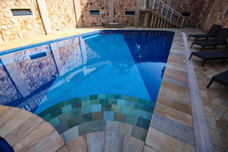 Área comum - Piscina de casa de condomínio para alugar com 3 quartos, 154m² em Nova Mirim, Praia Grande