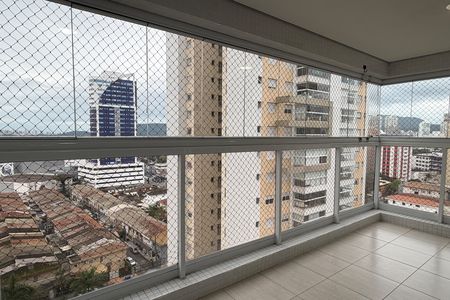 Varanda da Sala de apartamento para alugar com 2 quartos, 111m² em Ponta da Praia, Santos