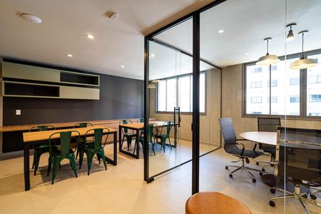 Área comum de kitnet/studio para alugar com 1 quarto, 24m² em Bela Vista, São Paulo