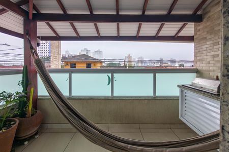 Sacada de casa de condomínio para alugar com 2 quartos, 74m² em Maracanã, Praia Grande