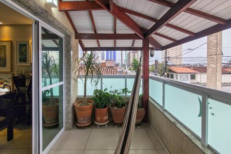 Sacada de casa de condomínio para alugar com 2 quartos, 74m² em Maracanã, Praia Grande