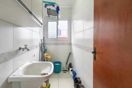 Área de Serviço de casa de condomínio para alugar com 2 quartos, 74m² em Maracanã, Praia Grande