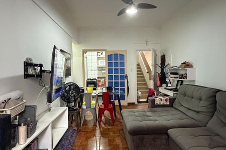 Sala de apartamento para alugar com 1 quarto, 55m² em José Menino, Santos