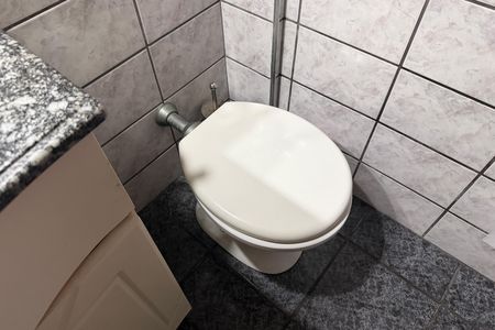 Banheiro de apartamento para alugar com 1 quarto, 55m² em José Menino, Santos