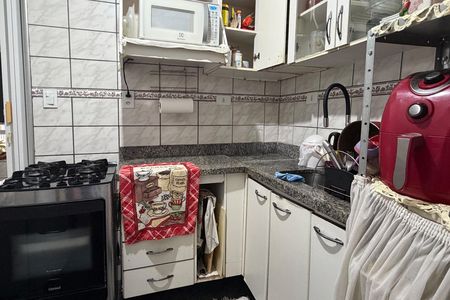 Cozinha e Área de Serviço de apartamento para alugar com 1 quarto, 55m² em José Menino, Santos