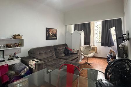 Sala de apartamento para alugar com 1 quarto, 55m² em José Menino, Santos